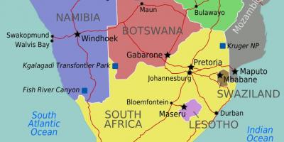 Map of maputo Swaziland